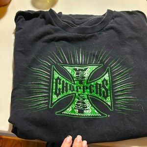 Vintage 90s west coast choppers brand t shirt size medium